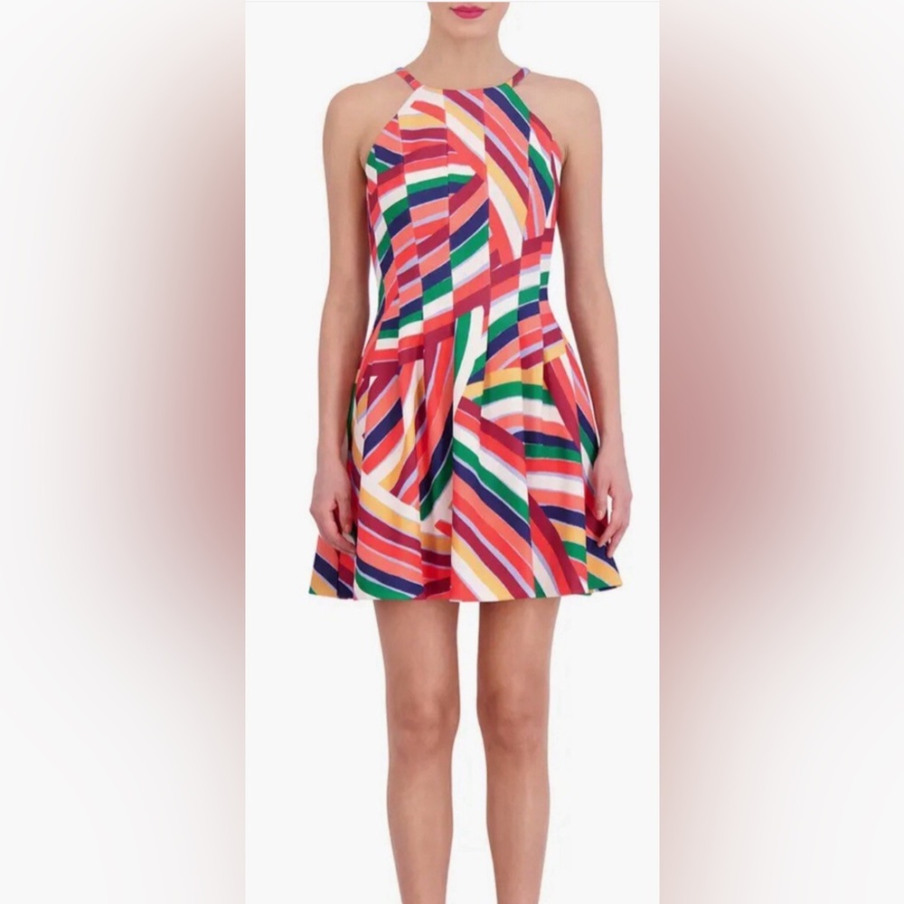 Vince Camuto scuba halter fit & flare dress size 8 NWT